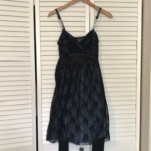 city triangles prom/homecoming blue/black dress